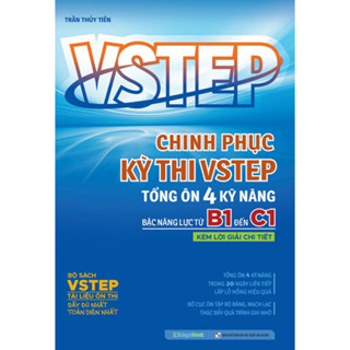 Sách - VSTEP - Chinh Phục Kỳ Thi VSTEP - Tổng Ôn 4 Kỹ Năng Bậc Năng Lực Từ B1 Đến C1 - MEGA