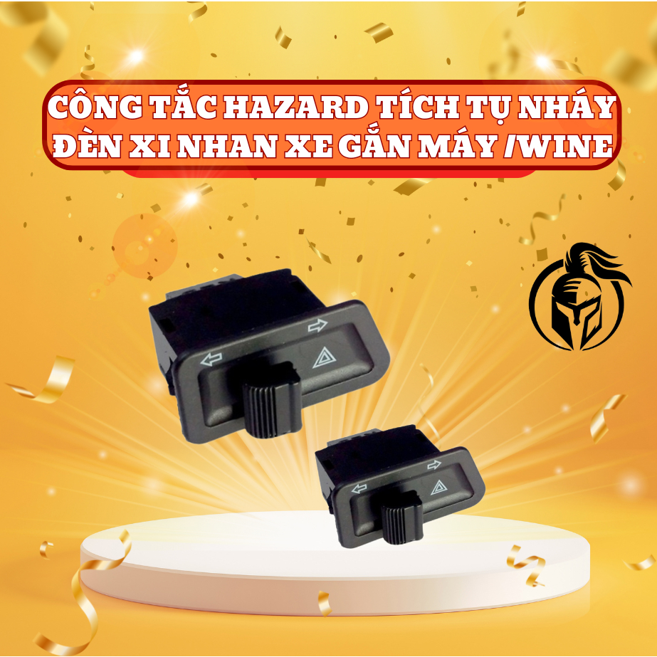 Công tắc Hazard tích tụ Nháy đèn xi nhan xe gắn máy Honda Wave/vison/Ab/lead/winer