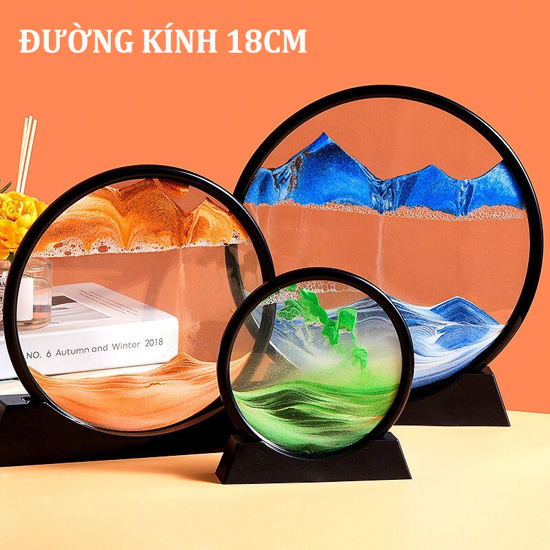 Tranh cát chảy chuyển động 3D nghệ thuật, decor trang trí nhà, bàn làm việc, quà tặng độc đáo