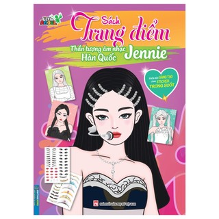 SÁCH - Sách trang điểm thần tượng âm nhạc Hàn Quốc - JENNIE (thỏa súc sáng tạo cùng sticker trong suốt)