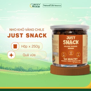 Nho khô vàng Chile Just Snack kích cỡ medium, làm khô tự nhiên | Hộp 250g