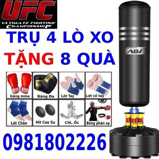 Trụ đấm bốc boxing UFC - Bao cát đấm bốc dành cho người lớn trẻ em - Trụ đấm boxing tập võ tại nhà tặng băng đa boxing