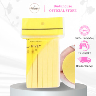 Bông nở rửa mặt bọt biển Chivey Bông nở tẩy trang Chivey 12 miếng Duduhouse