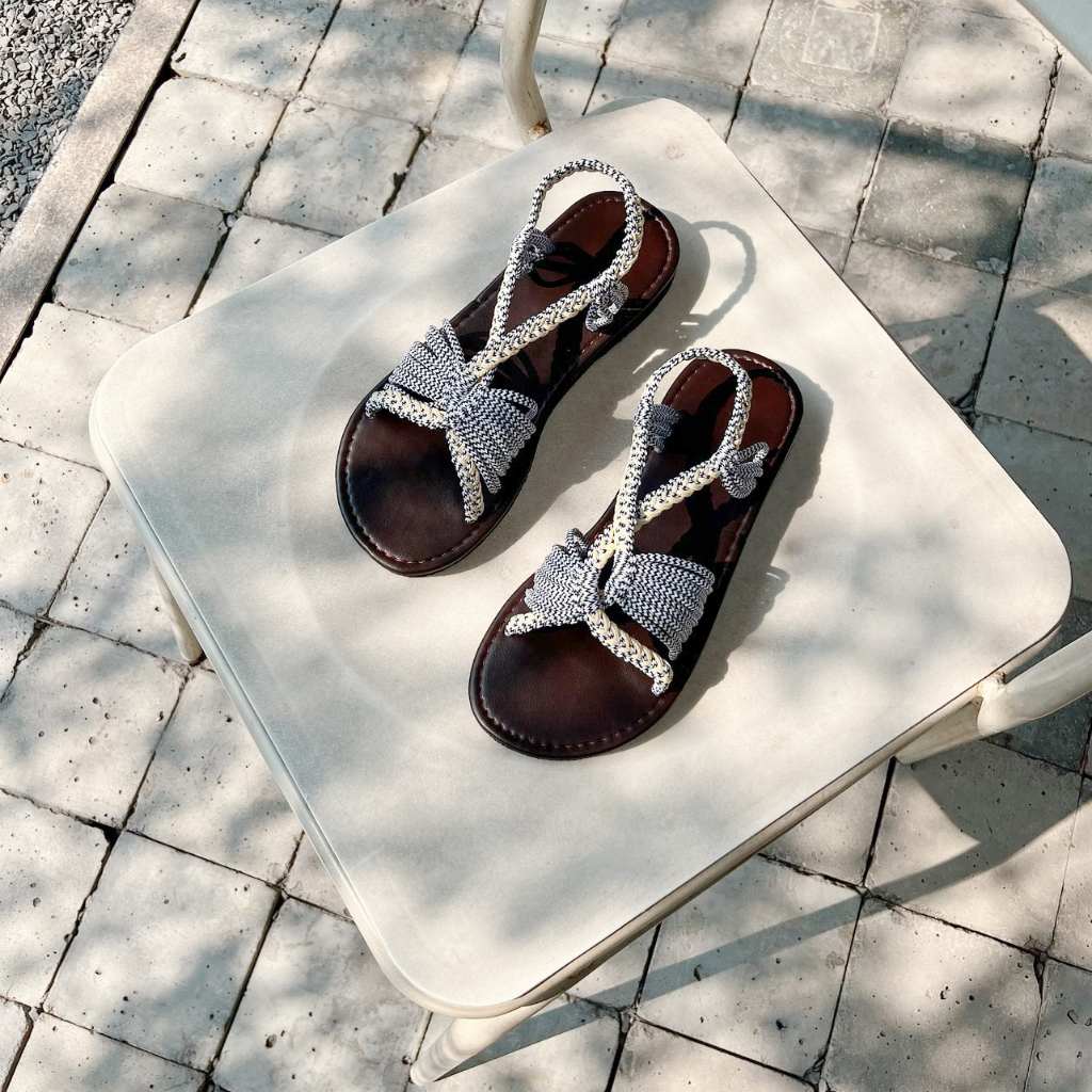 Giày Sandal nữ boho đi biển dạo phố