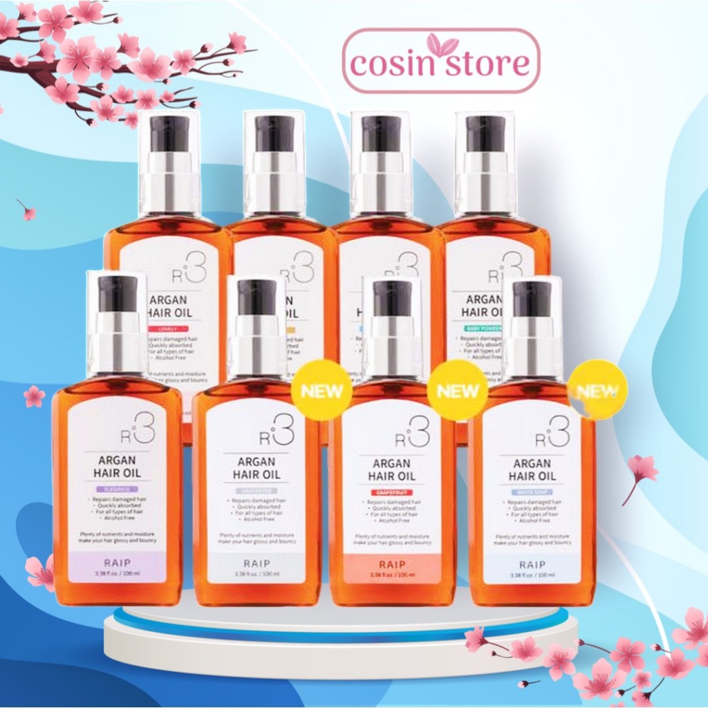 Tinh Dầu Dưỡng Tóc Raip R3 Argan Hair Oil 100ml có nhiều mùi  Hàn Quốc shop Cosin Store