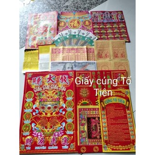 Bộ Giấy Cúng Tổ Tiên - Gia Tiên
