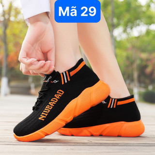 Giày nhảy- giày thể thao niubadao mã 29 đen cam