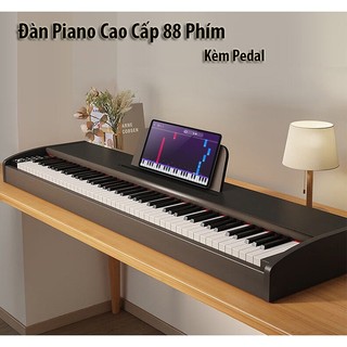 Đàn Điện Tử Piano 88 Phím Kèm Pedal Có Hỗ Trợ Cổng USB MIDI, Headphone, AUDIO IN, POWER, PEDAL