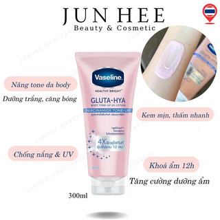 [ JUNHEE AUTH ] Body Lotion dưỡng thể trắng da Vaseline 4X TONE UP