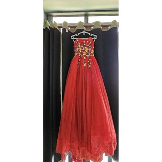 [Thanh Lý] Đầm đỏ 4 lớp siêu bồng