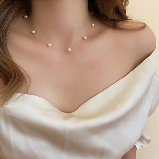 [ DAISYN ] N918 choker Dây chuyền ngọc trai nhân tạo xinh xắn ,  chuỗi hạt ngọc trai thuỷ tinh phong cách vintage cho nữ