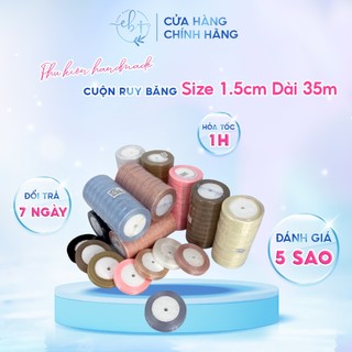 [1 Cuộn] Dây Ruy Băng, Sợi Voan Ribbon Làm Túi Ruy Băng Handmade Trang Trí Quà Tặng - EB62