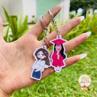 Móc khóa Chibi ngộ nghĩnh - Cắt theo yêu cầu - Giá siêu rẻ