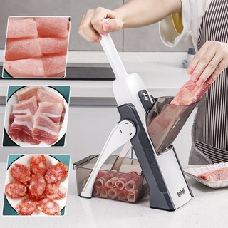 Dụng cụ cắt thái lát rau củ quả, thịt đông lạnh đa năng tiện dụng cắt đẹp, máy thái nạo lát rau củ đa năng