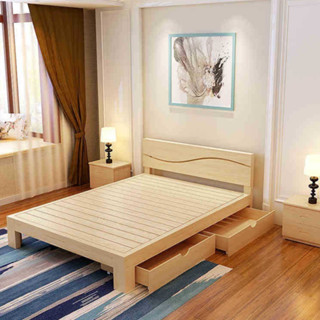 Giường ngủ gỗ tự nhiên bền đẹp nhiều kích thước dài 2m