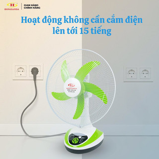 Quạt tích điện để bàn 16 Inch Honjianda HJD - FL 316 Led - có đèn LED + USB