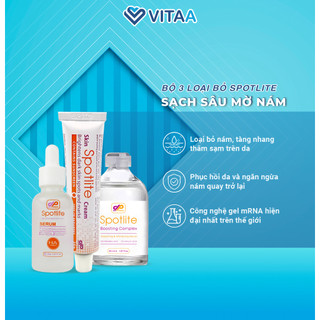 Bộ 3 Sản Phẩm Loại Bỏ Nám Tàn Nhang Spotlite - Được Cấp Phép, Nhập Khẩu Chính Hãng Từ Israel