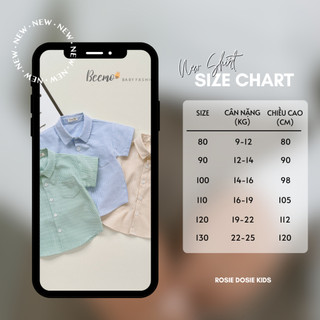 Áo sơ mi kẻ cộc tay Beemo dành cho bé trai 9-25kg, chất vải oxford đứng form, 4 màu