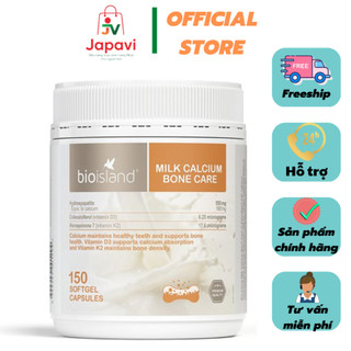 Viên uống bổ sung Canxi Bio Island Milk Calcium Bone Care 150v