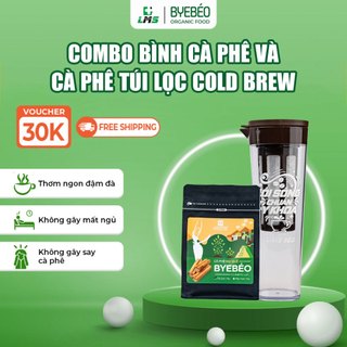 Cà phê túi lọc cold brew và bình ủ bye béo - cafe ủ lạnh thơm ngon dễ uống lms food