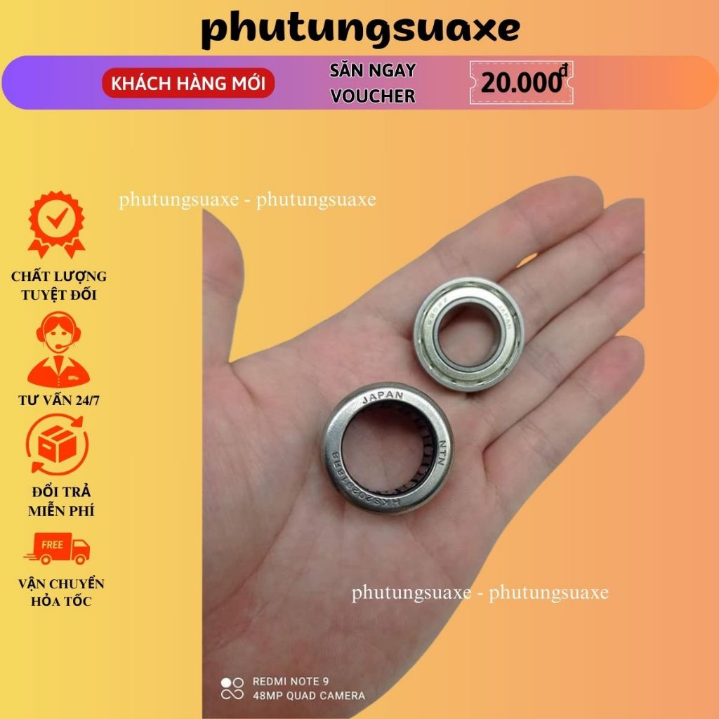 Bi đũa zin Air Blade, SH, bi 6902 chính hãng cao cấp phutungsuaxe