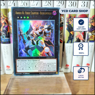 Thẻ bài yugioh chính hãng Number 86: Heroic Champion – Rhongomyniad – Ultra Rare