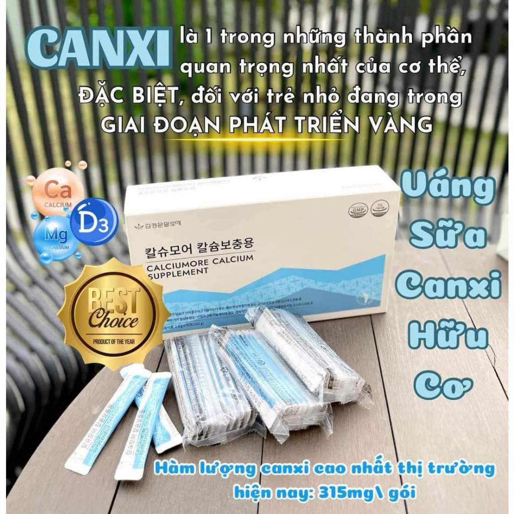 [Date 2027] Bột Váng Sữa Canxi Hữu Cơ Hàn Quốc - 1 hộp 90 gói