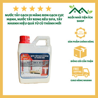 Nước tẩy gạch xi măng ron gạch cực mạnh, nước tẩy rong rêu sifa, tẩy nhanh hiệu quả từ cũ thành mới