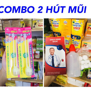COMBO HÚT MŨI DÂY NHẬT BẢN + BÌNH RỬA MŨI DR HOME( TẶNG KÈM 6 VIÊN MUỐI)