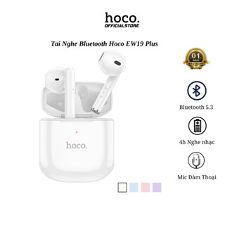 Tai nghe bluetooth Hoco EW19 Plus, tai nghe nhét tai không dây có mic đàm thoại,  nghe nhạc 5H.