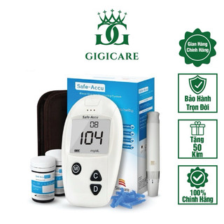 Máy đo đường huyết Sinocare Safe Accu CHÍNH HÃNG Tặng kèm 50 que thử + 50 kim BẢO HÀNH TRỌN ĐỜI