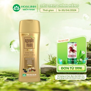 Dầu gội dược liệu Nguyên Xuân Bồng bềnh 200ml - Ngát hương hoa, phù hợp cho da đầu dầu.
