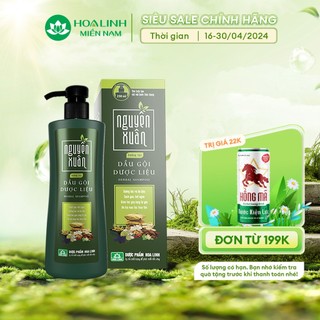 Dầu gội Dược liệu Nguyên Xuân xanh 250ml (Dưỡng tóc, phục hồi hư tổn)