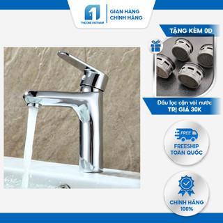 Vòi Lavabo Vòi Rửa Mặt Nóng Lạnh THEONE FAUCET 1 Lạnh Chất Liệu Đồng Bền Bỉ