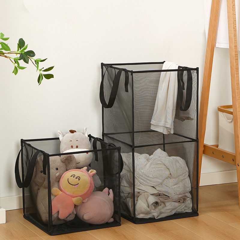 Túi Lưới Khung Vuông Đựng Đồ, Giỏ Đựng Quần Áo Bẩn Tiện Lợi GD107