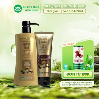 Bộ Dầu gội 350ml và Dầu xả 150ml Nguyên Xuân bồng bềnh - Dành cho tóc dầu bết