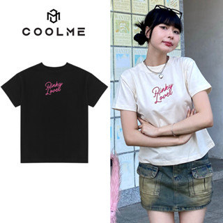 Áo thun nữ baby tee COOLME/PINKY, áo nữ babytee basic 100% cotton 250gsm local brand hồng be trắng đen