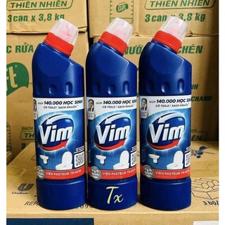 Tẩy bồn cầu vim xanh sạch thơm khử khuẩn dịu mát