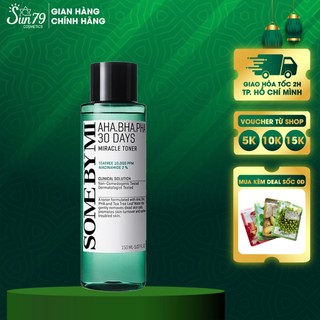 Nước hoa hồng giảm mụn 30days aha – bha – pha some by mi 150ml