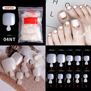 Túi 500 móng úp chân làm nail số 0-9