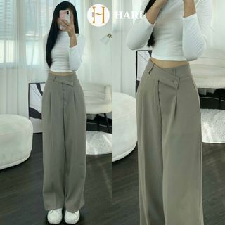 Quần tây ống rộng Hari phong cách ulzzang tôn dáng