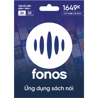 Thẻ Hội Viên Fonos Năm - Premium PRO