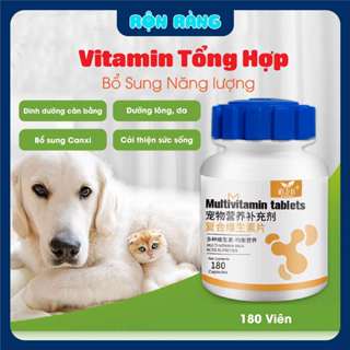 Hũ 180 viên VITAMIN Tổng Hợp cho Chó Mèo Dorrikey