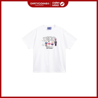Áo Thun DirtyCoins Puppies Hangouts T-shirt - White