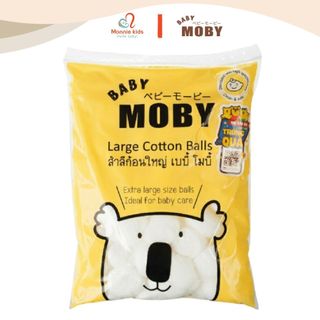 Bông gòn đa năng cho bé Moby Baby 100g, bông miếng cao cấp tiện lợi cho trẻ - Monnie Kids