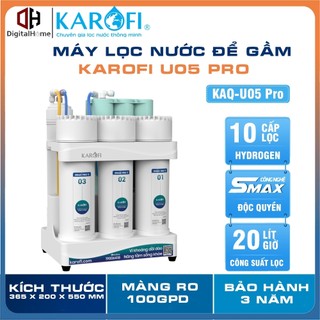 Máy Lọc Nước Để Gầm Karofi KAQ-U05 Pro, 10 Cấp Lọc Công Suất 20L/h, BH Tại Nhà 3 Năm