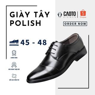 Giày Tây Polish Công Sở Sang Trọng Lịch Lãm Big Size 45 46 47 48