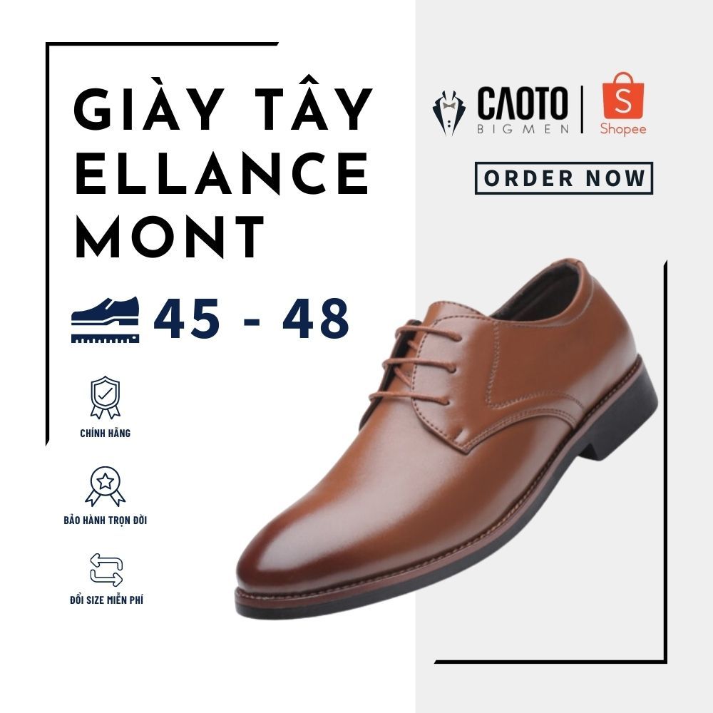 Giày Tây Da Nam Sang Trọng Cao Cấp Big Size 45 46 47 48