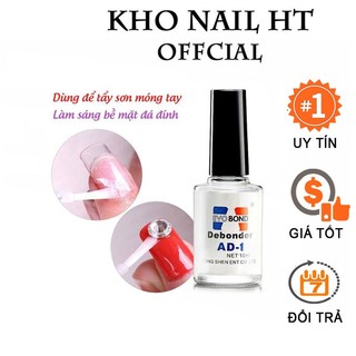 Chai nước sáng đá nail giúp bề mặt đá sáng hơn có thể dùng để tháo móng đắp bột đắp gel AD -10ml