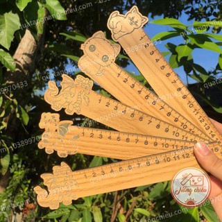Thước gỗ học sinh - Thước gỗ khắc tên - Giá sốc